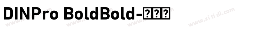 DINPro BoldBold字体转换